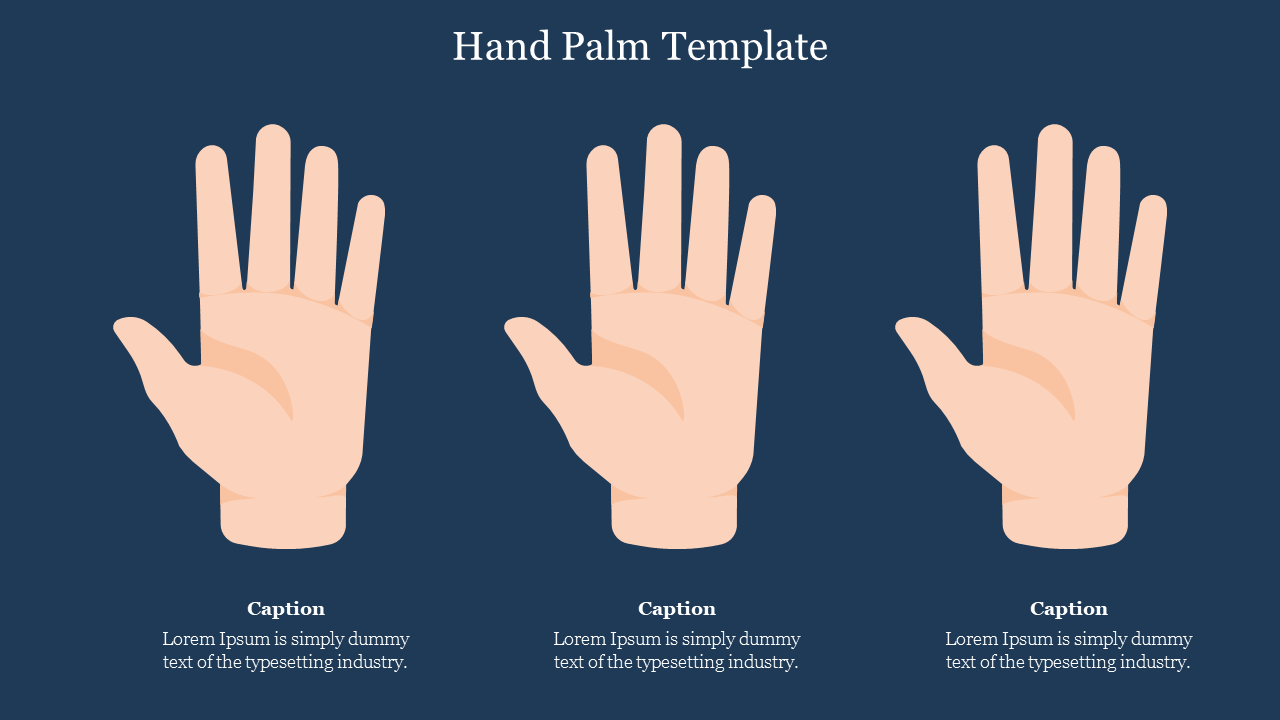 Hand Palm Template